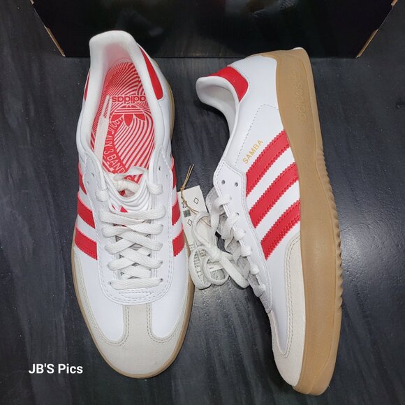 Adidas Samba OG PUIG Men's Shoes White Scarlet Red Gum JQ5865 BRAND NEW IN BOX - Picture 8 of 16